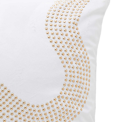 Housse coussin Clara blanc Antilo