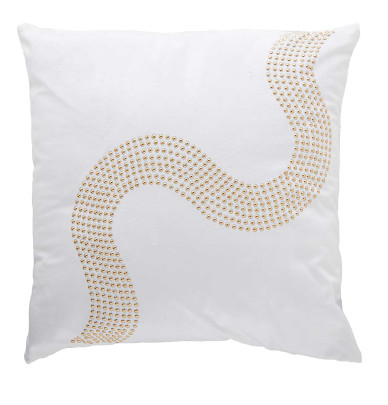 Housse coussin Clara blanc Antilo
