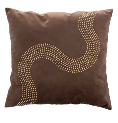 Housse coussin Clara marron Antilo