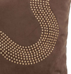 Housse coussin Clara marron Antilo - Blancollection
