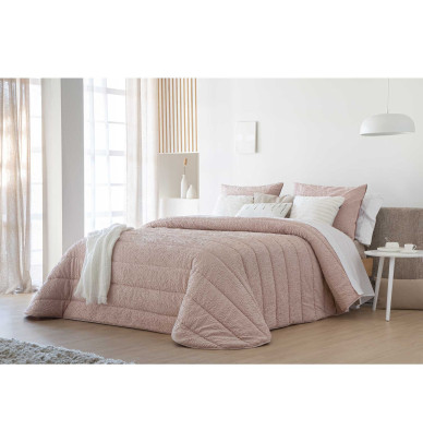 Couvre-lit matelassé Adara rose Antilo