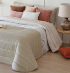 Couvre-lit matelassé Arlet sable/beige clair Antilo - Blancollection
