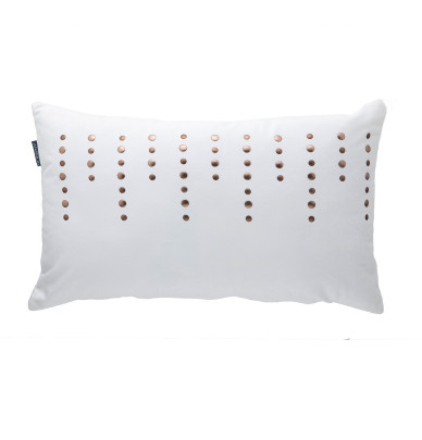 Housse coussin Vanessa blanc Antilo