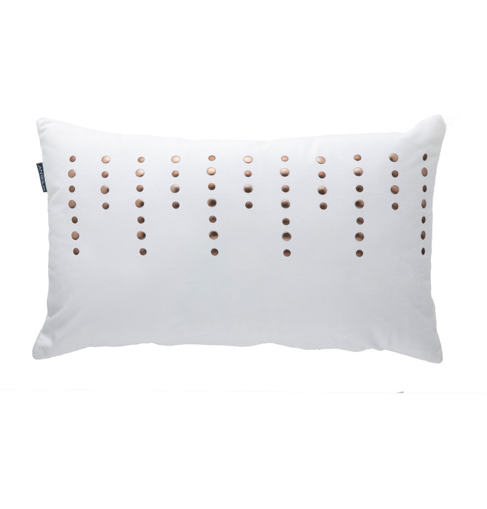Housse coussin Vanessa blanc Antilo Housse coussin Vanessa blanc Antilo