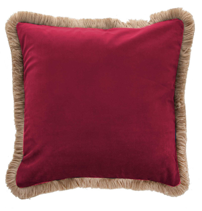 Housse coussin Aflek grenat Antilo Housse coussin Aflek grenat Antilo