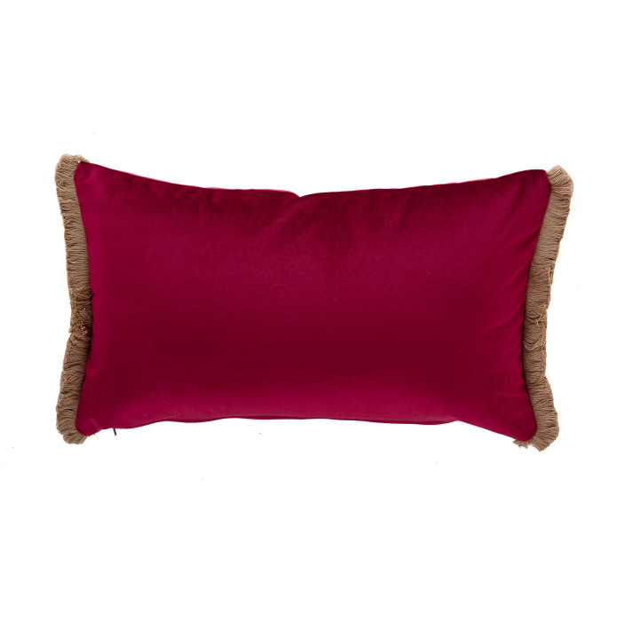 Housse coussin Aflek grenat Antilo - Blancollection