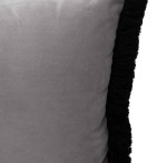 Housse coussin Aflek gris argent Antilo - Blancollection