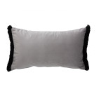 Housse coussin Aflek gris argent Antilo - Blancollection