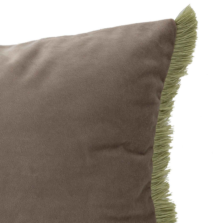 Housse coussin Aflek taupe Antilo - Blancollection