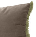 Housse coussin Aflek taupe Antilo - Blancollection