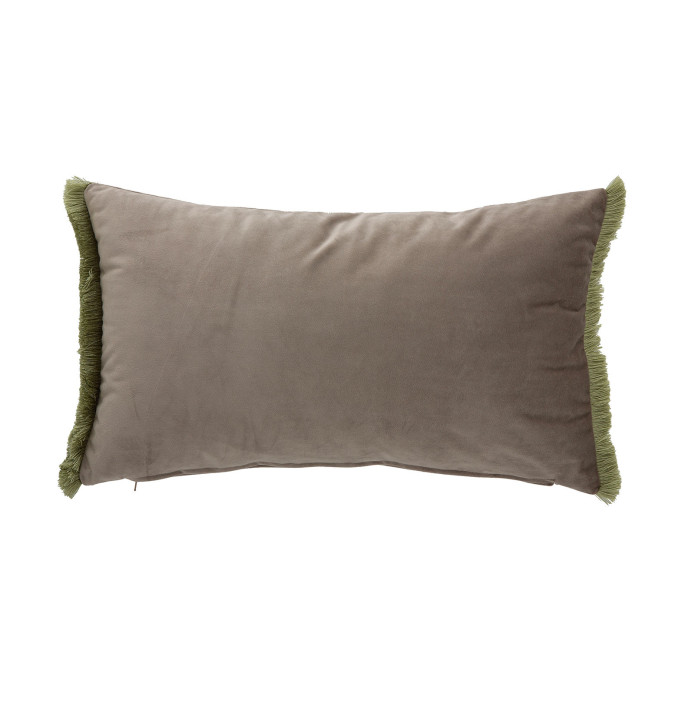 Housse coussin Aflek taupe Antilo - Blancollection