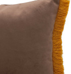 Housse coussin Aflek marron Antilo - Blancollection