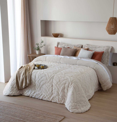 Couvre lit matelassé Elai beige Antilo