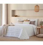 Couvre-lit matelassé Sophie blanc Antilo - Blancollection