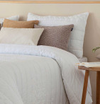 Couvre-lit matelassé Sophie blanc Antilo - Blancollection