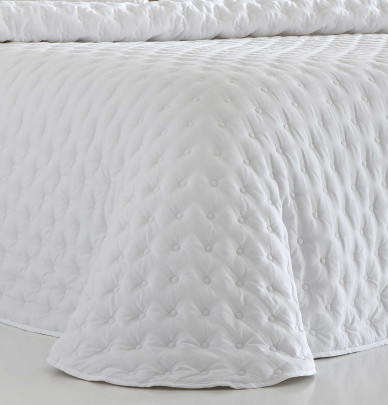 Couvre lit matelassé Anisa blanc Antilo