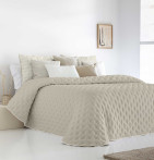 Couvre lit matelassé réversible Anisa beige Antilo