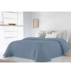 Couvre lit matelassé réversible Anisa bleu Antilo