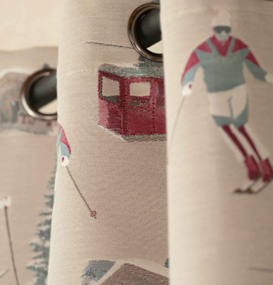 Rideau jacquard Altitude Qabane