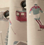 Rideau jacquard Altitude Qabane - Blancollection
