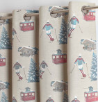 Rideau jacquard Altitude Qabane - Blancollection