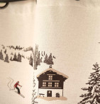 Rideau jacquard Chamonix Qabane - Blancollection
