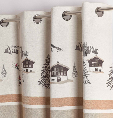 Rideau jacquard Chamonix Qabane
