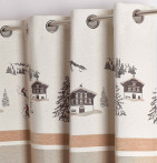 Rideau jacquard Chamonix Qabane - Blancollection