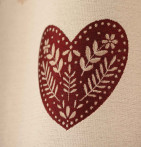 Rideau jacquard Ecrin rouge Qabane - Blancollection