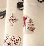 Rideau jacquard Alpage Qabane - Blancollection