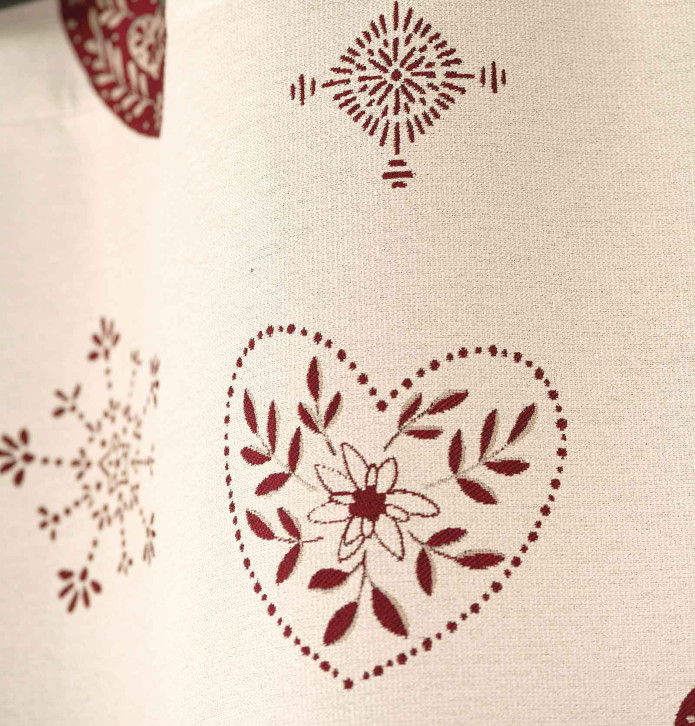 Rideau jacquard Alpage Qabane - Blancollection