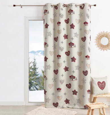 Rideau jacquard Alpage Qabane