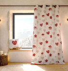 Rideau jacquard Alpage Qabane - Blancollection