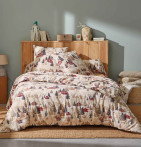 Parure flanelle housse de couette + taie Chalet Tradilinge