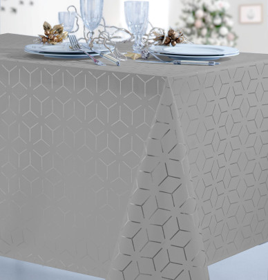 Nappe polyester Artic gris Calitex