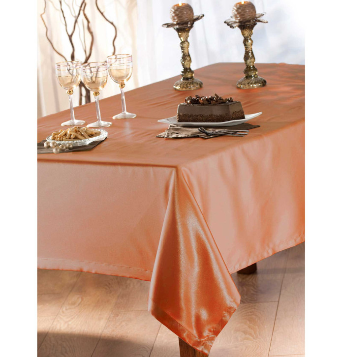 Nappe polyester Kalyne cuivre Calitex - Blancollection
