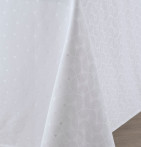 Nappe damassée polyester Mandarin Calitex - Blancollection