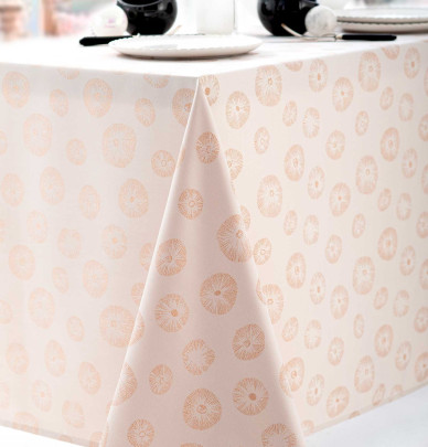 Nappe damassée Mafalda rose gold Calitex