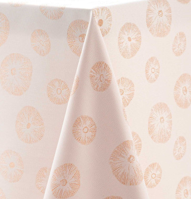 Nappe damassée Mafalda rose gold Calitex
