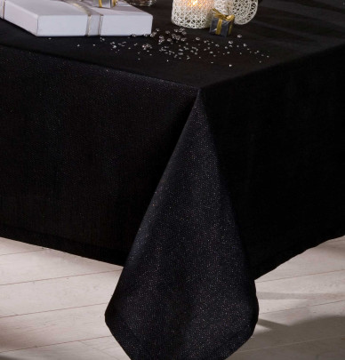 Nappe polyester Anaïs noir Calitex
