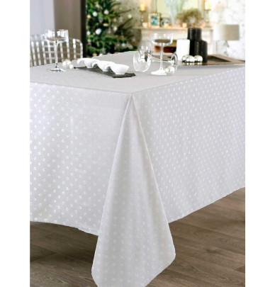 Nappe polyester Bouloc blanc Calitex
