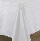 Nappe polyester Bouloc blanc Calitex - Blancollection