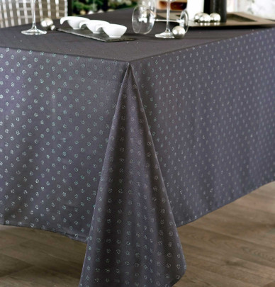 Nappe polyester Bouloc anthracite Calitex
