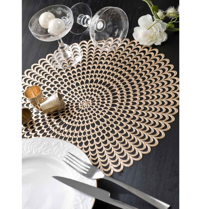 Set de table Léanor or Calitex - Blancollection