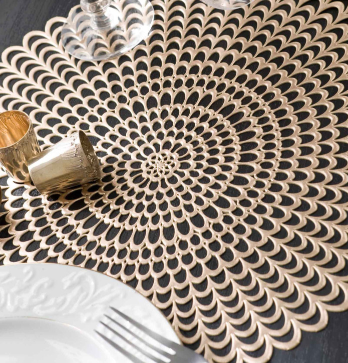 Set de table Léanor or Calitex - Blancollection