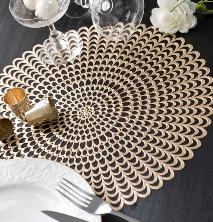 Set de table Léanor or Calitex Set de table Léanor or Calitex