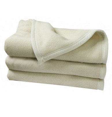 Couverture laine d'agneau Mérinos Ourson