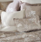 Parure de lit satin Cayenne ficelle en soldes -30% Tradilinge - Blancollection
