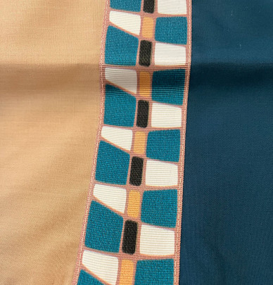 Parure de lit percale Lino cobalt Tradilinge