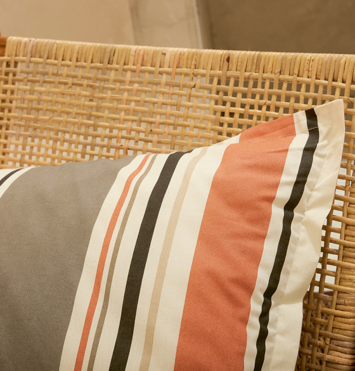 Parure housse de couette + taie Hugo sisal Soldes Tradilinge -30% - Blancollection